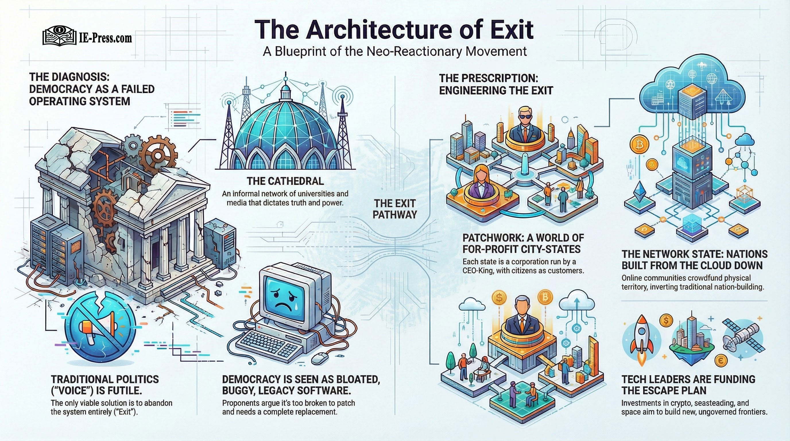The Sovereign Code: A Genealogy of Neo-Reaction, Techno-Capitalism, and the Architecture of Exit